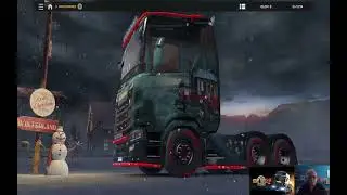 ETS2 multiplayer SIM1 Scania S770 winter skin