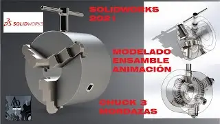 Ensamble de piezas avanzado |Mandril | Solidworks 2021 (Chuck)