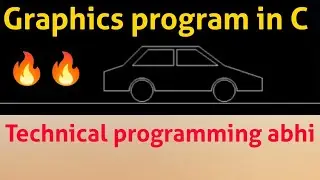 Move car graphics program in C #short #youtubeshort #graphics #viral