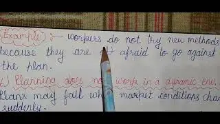 Limitation of planning#withnotes 