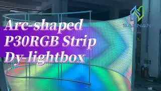 SAN NAN Arc-shaped RGB Strips Light  Box for Museum Decoration