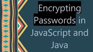 Encrypting Passwords in JavaScript and Java