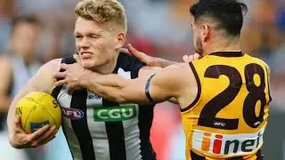 Adam Treloar - Full Highlights vs Hawthorn Round 23 - 36 Disposals, 2 Goals