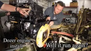 John Deere 850J dozer engine install after rebuild, Part 5 Didn&rsquo;t go as planned🤦&zwj;♂️🤦&zwj;♂️Big problems!