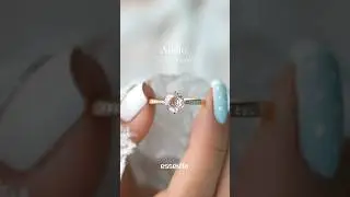 Anillo de compromiso oro rosa, morganita y diamantes naturales