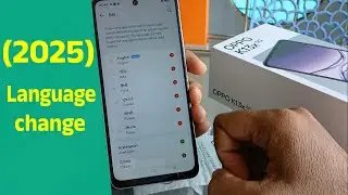 OPPO K13X 5G Language change solution 2025.