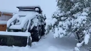 Plowing with a FLU419. October 2021 blizzard.