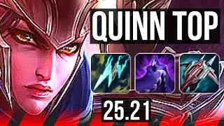 QUINN vs FIORA (TOP) | Rank 4 Quinn, Legendary, 14/3/11, 1100+ games | KR Grandmaster | 25.21