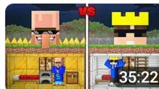 Alpha 🆚 rich villager : scary security best challenge in Minecraft...