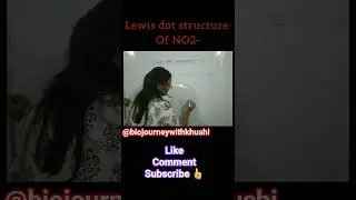 lewis dot structure Of no2- !!!very easy ans simple method __#chemistry #easy @biojourneywithkhushi