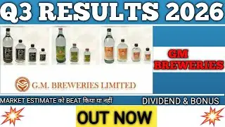 GM BREWERIES Q3 RESULTS 2026 ,,gm breweries Result today,,#gmbreweries latest news 