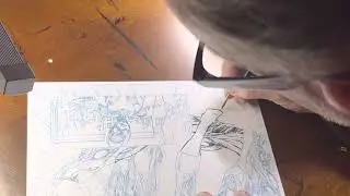 Traditional inking Brett Booth X-Men part 2