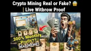 Crypto Mining Real or Fake? 😱 | Live Withdraw Proof | 300% Monthly Profit?