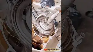 Perfect Bearing Removal Using Heat Gun 😱🔥 | Engine Casing Repair #Shorts