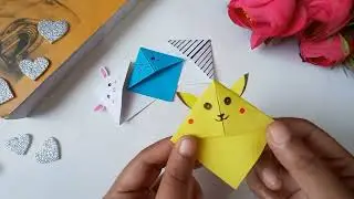 DIY Bookmarks for books | DIY Kawaii bookmarks | Easy origami bookmarks | DIY crafts for school