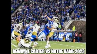 DeWayne Carter (#90 Duke DL) VS Notre Dame 2023 (All Plays)