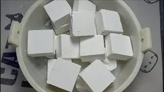 A Tub of Hard, Crisp White Gym Chalk～ ASMR