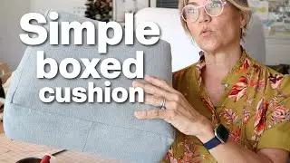 Simple Boxed Cushion DIY -No zipper.
