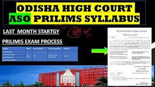 HIGH COURT ASO PRILMS EXAM IMPORTANT TOPICS & SYLLABUS ANALYSIS