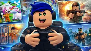 JOGANDO ROBLOX EM LIVE :D