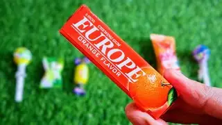 Asmr Most Popular Candys / some lots of colourful rainbow candys / unpacking chocolate eat #2 