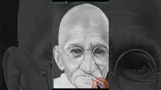 Realistic Beard Shading | Pencil Drawing Techniques mahatma Gandhi #drawingpencils