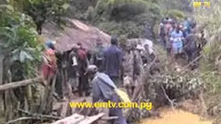 Lanslide hits Watabung in Eastern Highlands