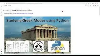 Studying Music Greek Modes using Python - Tutorials - Introduction