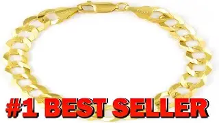 Nuragold 10k Real Yellow Gold Solid Cuban Curb Link 10mm Chain Bracelet - B0CL3RDRX4