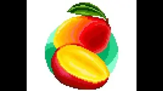 Pixel Art Daily Painting i colored Mango 🥭 # 101