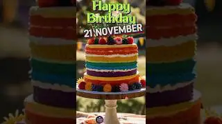 21 November Birthday Wish 💖 | Happy Birthday #happybirthday #november21 #birthdaystatus #cake #party