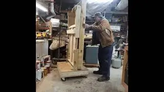 Folding Portable Workbench View from the Side Sams Wood Creations #Shorts