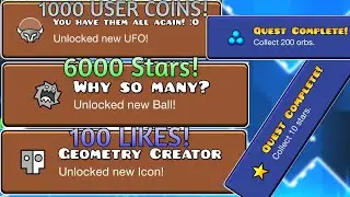 Nonstop Achievements! (1000 user coins, 6000 stars, 100 likes)