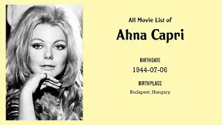Ahna Capri Movies list Ahna Capri| Filmography of Ahna Capri