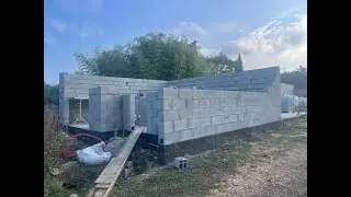Construction maison en parpaing,volets roulants, pr&eacute;paration plancher poutrelle Hordi et astuces 🏠🔧