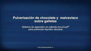 AccuCoat&reg;   Aspersi&oacute;n de chocolate y malvavisco sobre galletas
