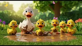 Ducklings in the Mud | Messy Play Song for Kids | Fun Animal Rhyme for Toddlers
