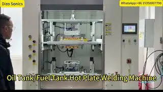 High-Strength & Efficient! Car Oil Tank Hot Plate Welding Machine Demo.