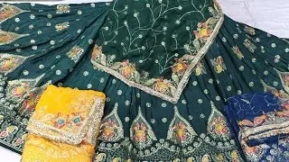 3 पीस सेट ट्रेंडिंग लाचा हेवी वर्क के साथ ऑर्डर नोउ।  -     7891021675