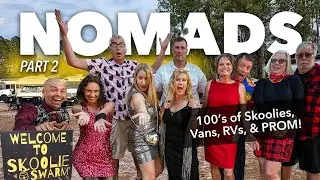 Part 2: Huge off-grid nomadic gathering & prom at Skoolie Swarm in Florida