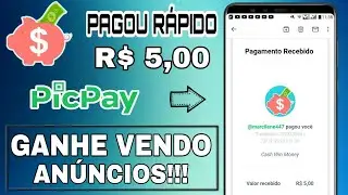 PAGOU! R$ 5,00 GANHE DINHEIRO NO PICPAY 2020 | SAQUE M&Iacute;NIMO R$ 5,00 REAIS