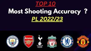 Top 10 Teams Most Shooting Accuracy Pl 2022/23 #pl2022 #pl2023 #pl