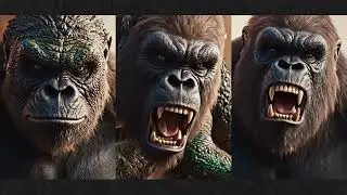 King Kong - T-Rex - wolf.  @The-world-of-ancient-animals