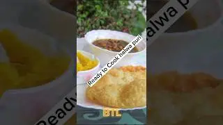 Halwa puri :Store bought frozen halwa puri #shorts #youtubeshorts