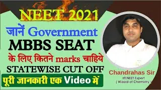 NEET 2021 Expected Cut Off For Government & Private MBBS College | Low Cut Off in 2021