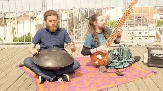 Pasha Aeon feat. Andreas Nothing - Handpan & Sitar Music, Banyan Om Space, HD 2017
