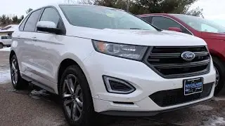 White Platinum 2015 Ford Edge Sport at Eau Claire Ford Lincoln Quick Lane