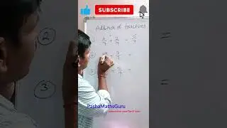 Addition of Fractions #shortsviral #maths #easy #learning #fun #tables #competitive