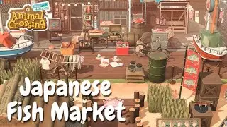 JAPANESE FISH MARKET & BEACH DECORATING//MODERN CHERRY BLOSSOM CITY//ANIMAL CROSSING:NEW HORIZONS