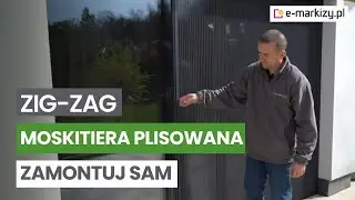 Moskitiera Plisowana zigzag na drzwi | Montaż i prezentacja | www.e-markizy.pl